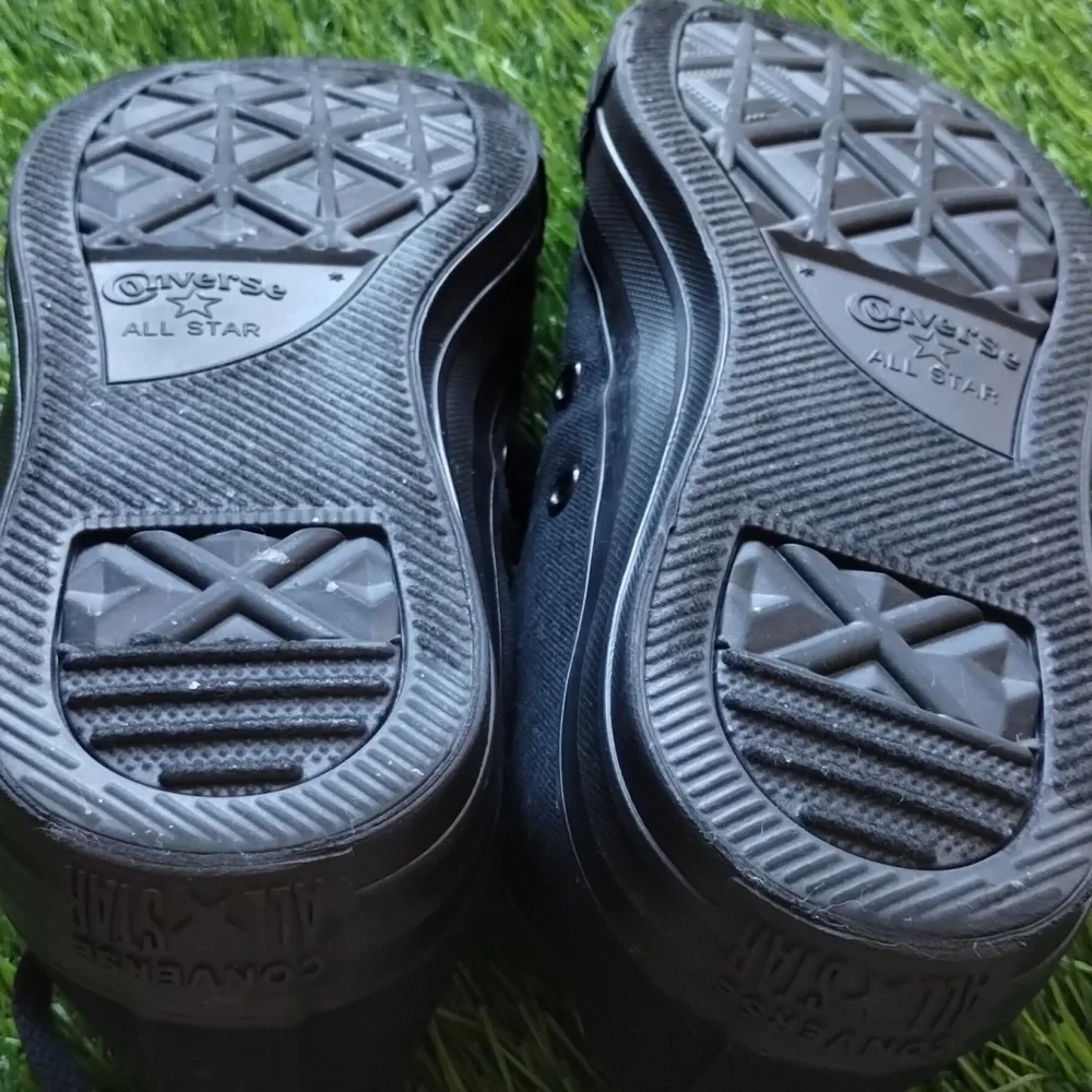 Converse All Star Chuck Taylor Black On Black Unisex M7 W9 - Picture 6 of 13